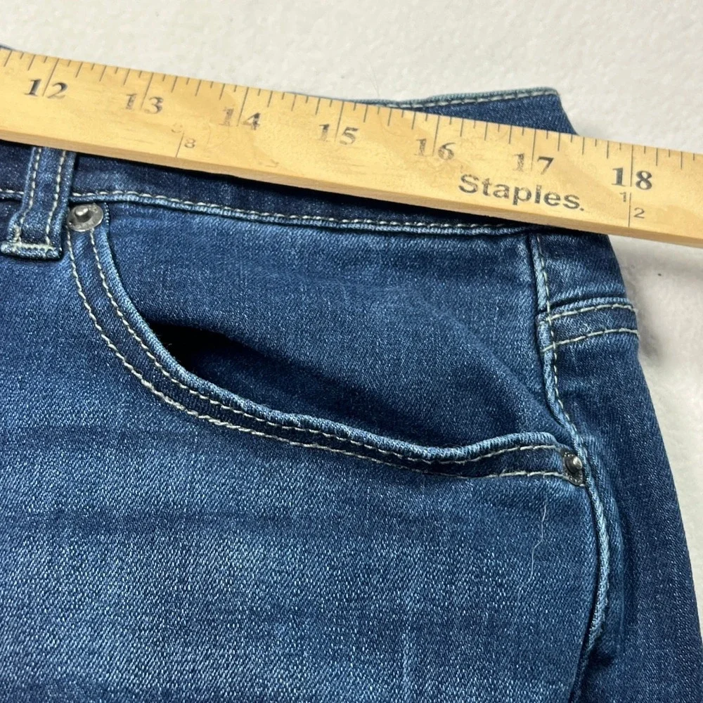 Mugsy Kinzies Jeans Mens 35x32 Blue Dark Wash Straight Leg Stretch Performance - Picture 8 of 10